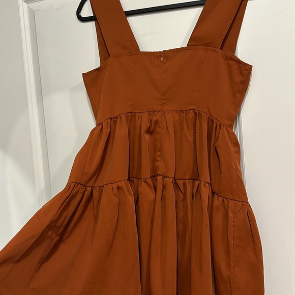 NWT Cider burnt orange mini dress - Picture 4 of 5